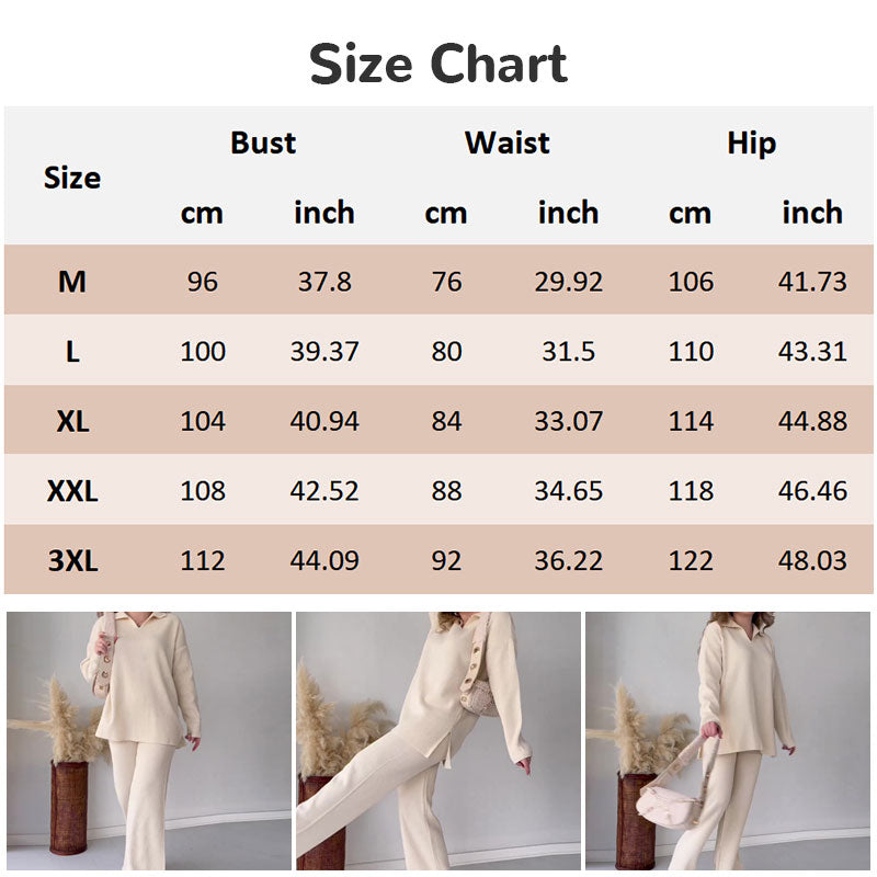 🎁V-Neck Casual Slit Knitted Two-Piece Set🎁