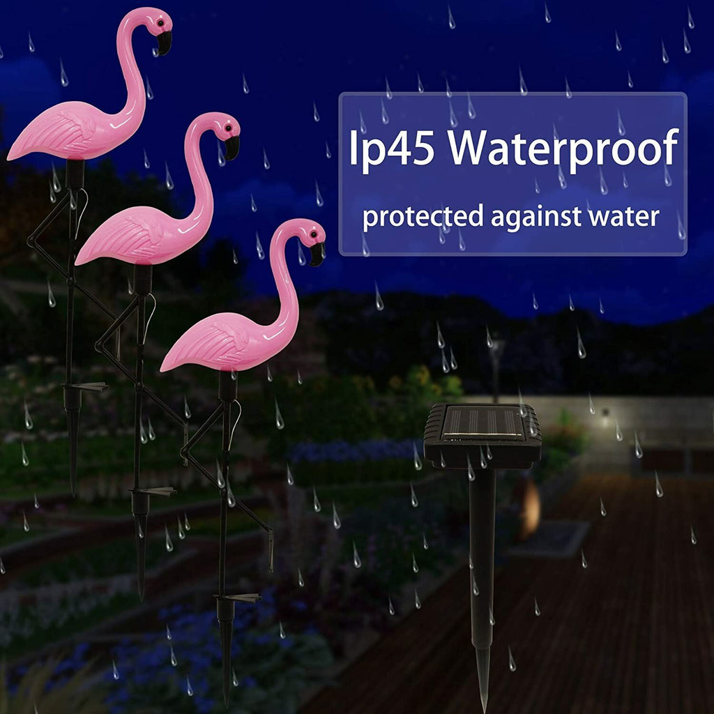 LED Solar Flamingo Stake Light