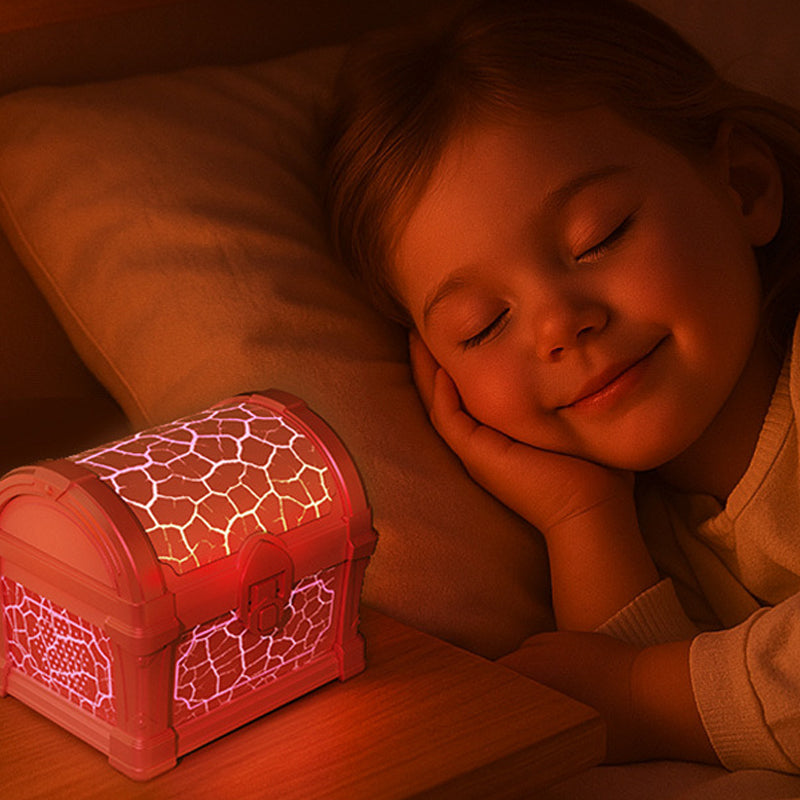 ✨[Treasure Chest Aurora Projection Night Light]✨
