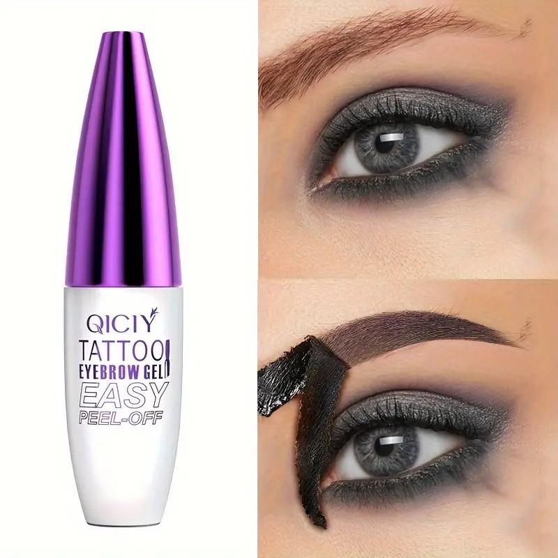 Easy Peel-Off Eyebrow Gel - Waterproof & Sweatproof, Film Forming, Medium Coverage for All Skin Types