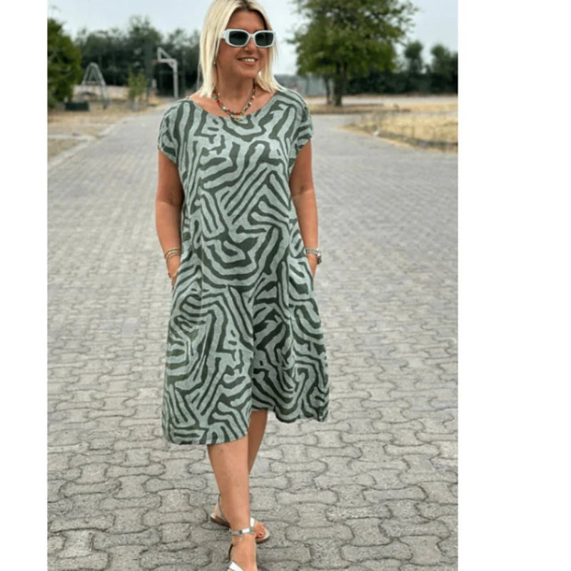 New Boho Vintage Casual Printed Dress
