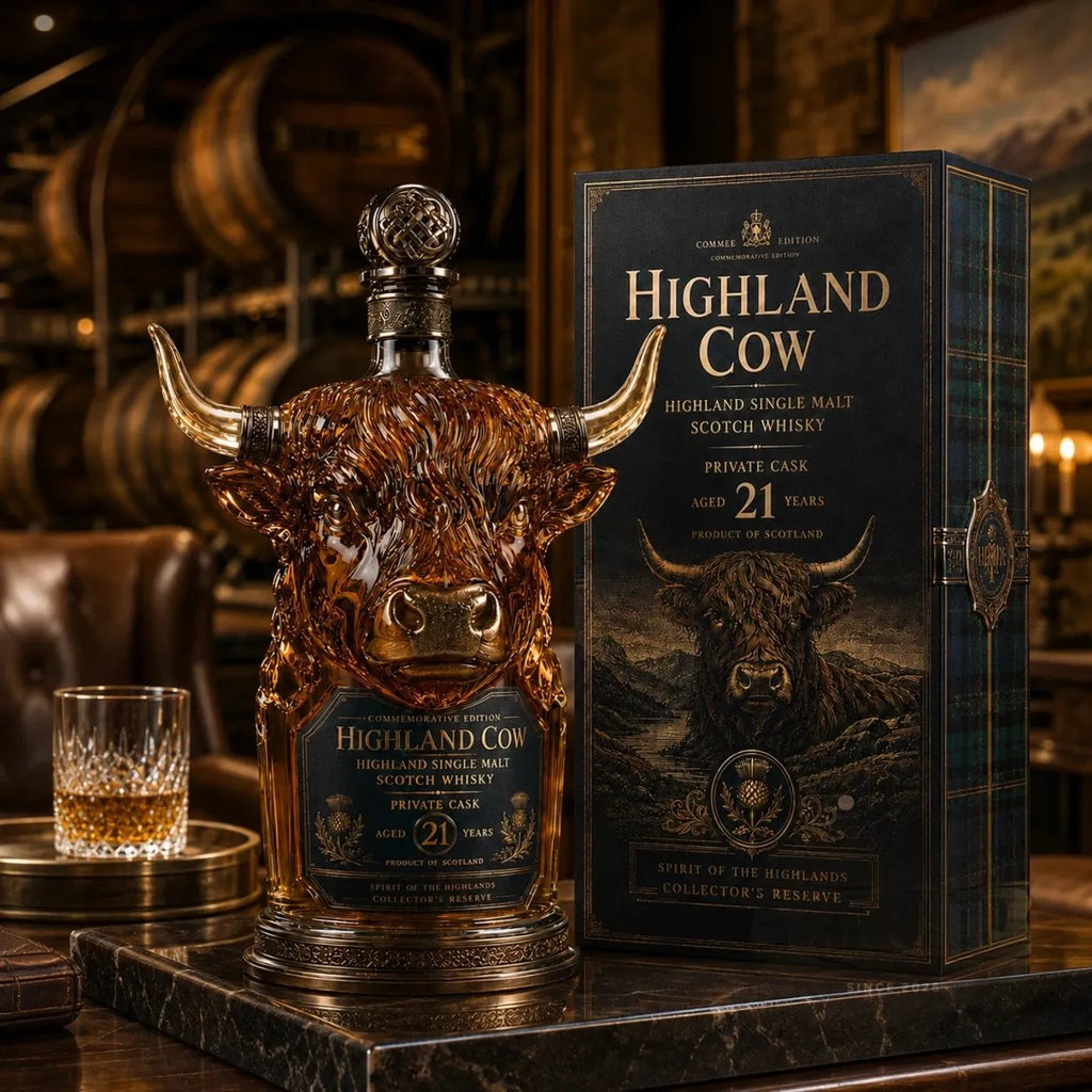 🔥Highland Cow Private Cask 21 Years Whisky Bottle