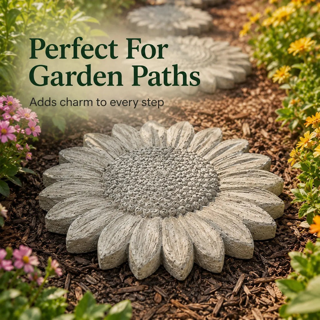 💥 🌻 Reusable Sunflower Stepping Stone Mold