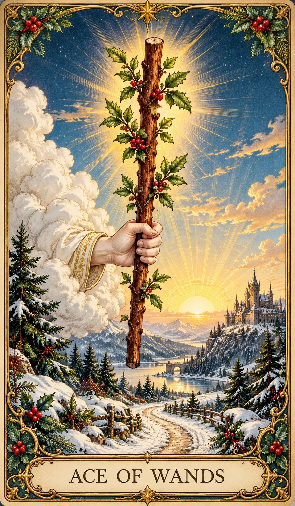 🔮 Yuletide Tarot Deck | 78 Festive Cards & A Guided 12-Day Holiday Ritual