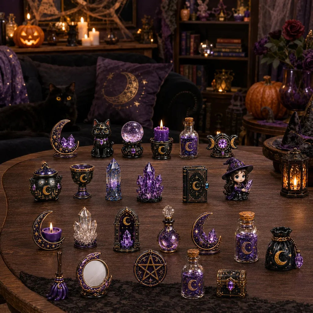 | 24 Tage voller mystischer Miniaturen, kristallinspirierter Überraschungen und zauberhafter Hexen-Fantasie ✨🔮 🔮