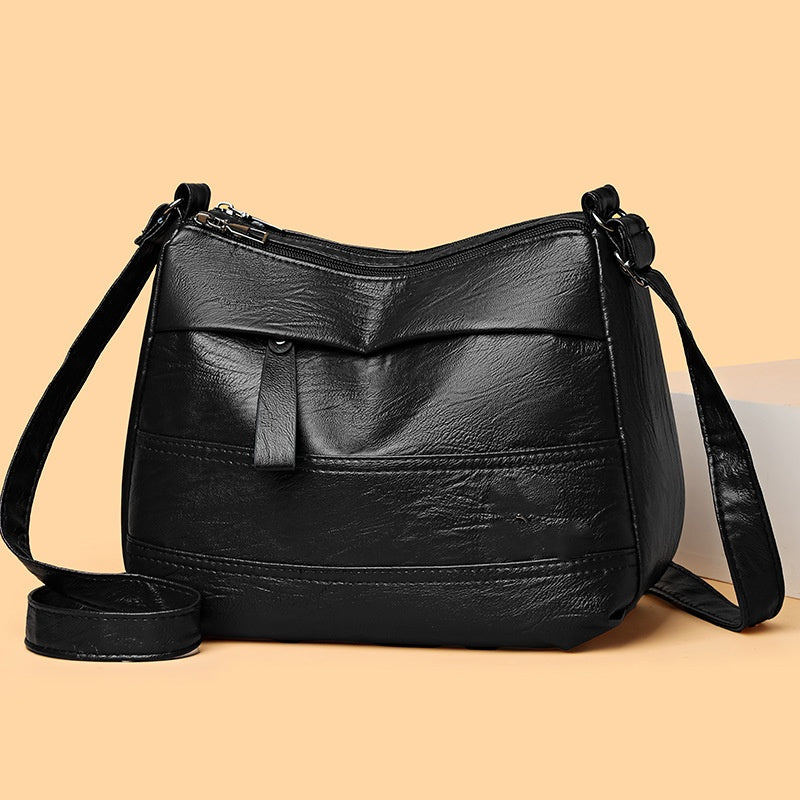 🔥Retro Large-Capacity Multilayer Shoulder Bag