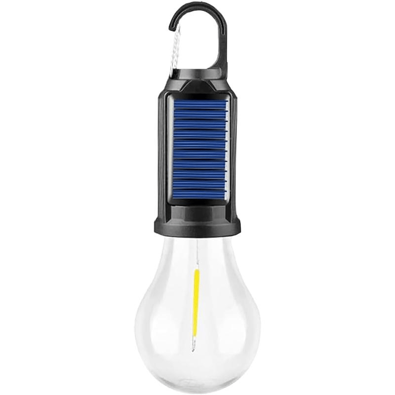 Solar Tent Lights USB Rechargeable Led Camping Lantern ,Outdoor Hanging Light Bulbs with Clip Hook for Camping, Christmas, Decorations, Emergency,Flashlight