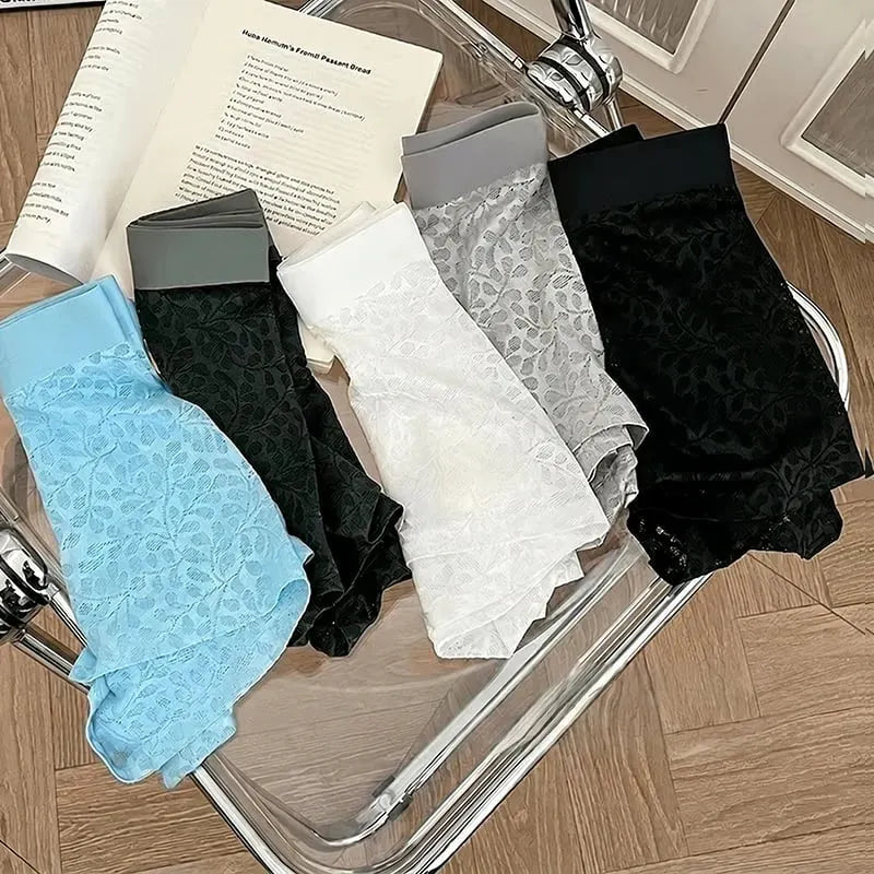 ✨Ultra-Sheer Boxer Briefs – Breathable, 3D Pouch Support & Seamless Comfort