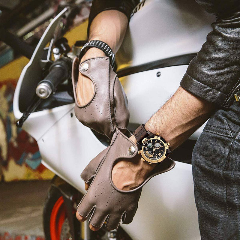 📢📢⏰Multifunctional Dual Display 3ATM Waterproof Men's Quartz Sports Watch