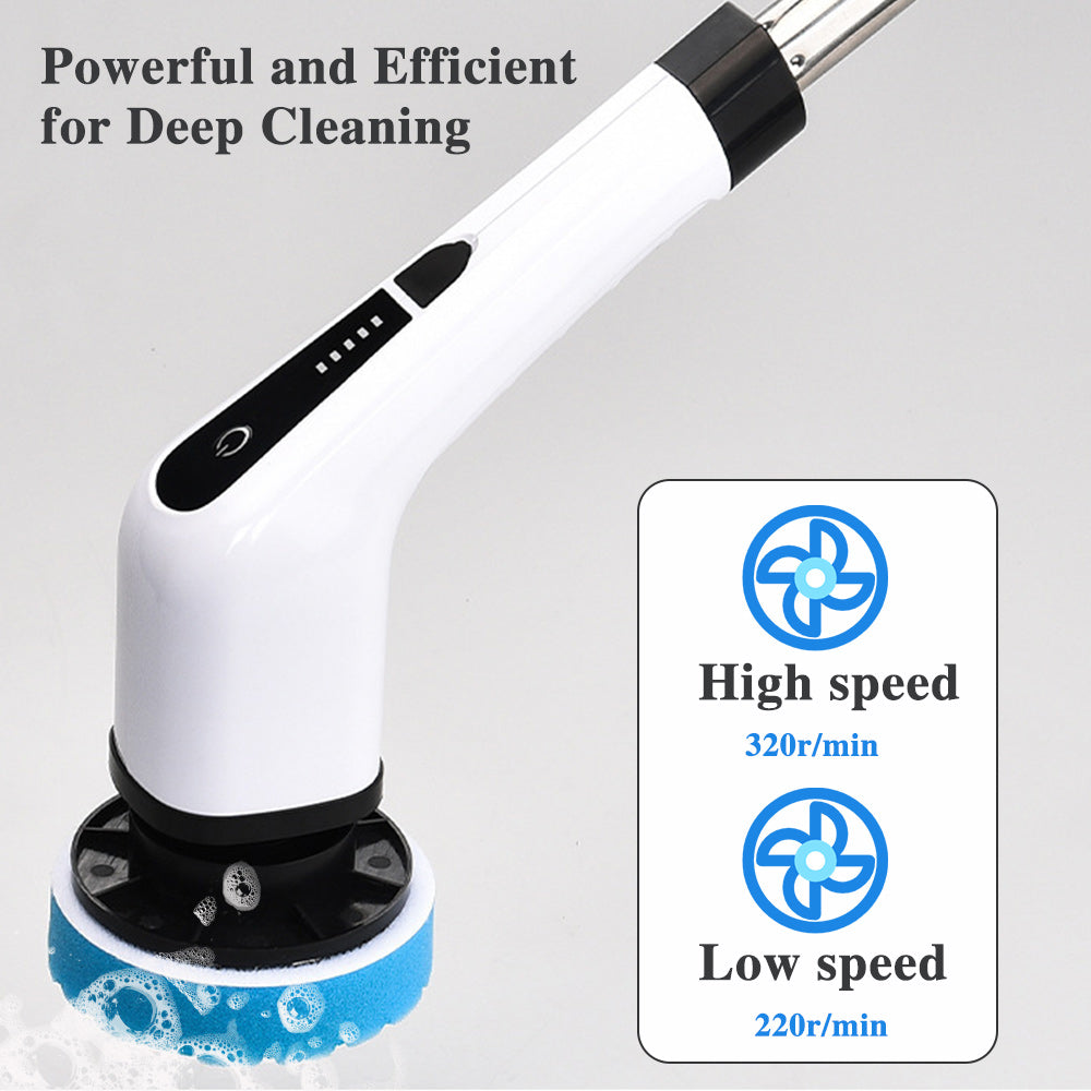 🔥 7-in-1 Cordless Electric Long Handle Retractable Cleaning Brush