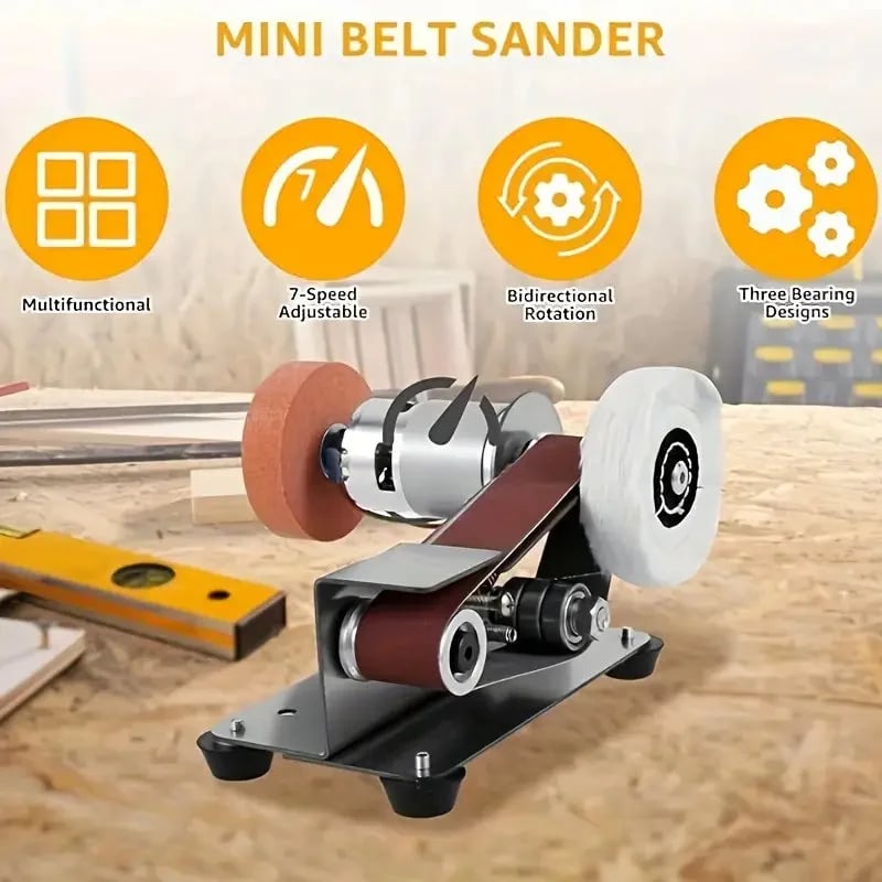 7 Adjustable Speed 15 Degree Belt Sander