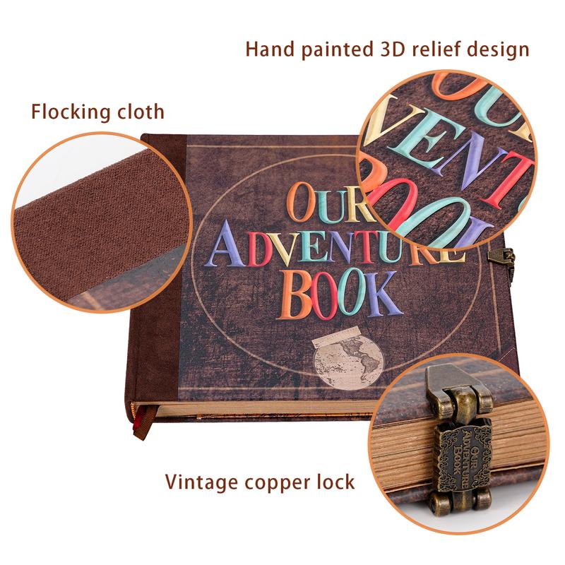 ❤️📚  Retro Style Embossed Letter Cover, Perfect for Travel & Memories