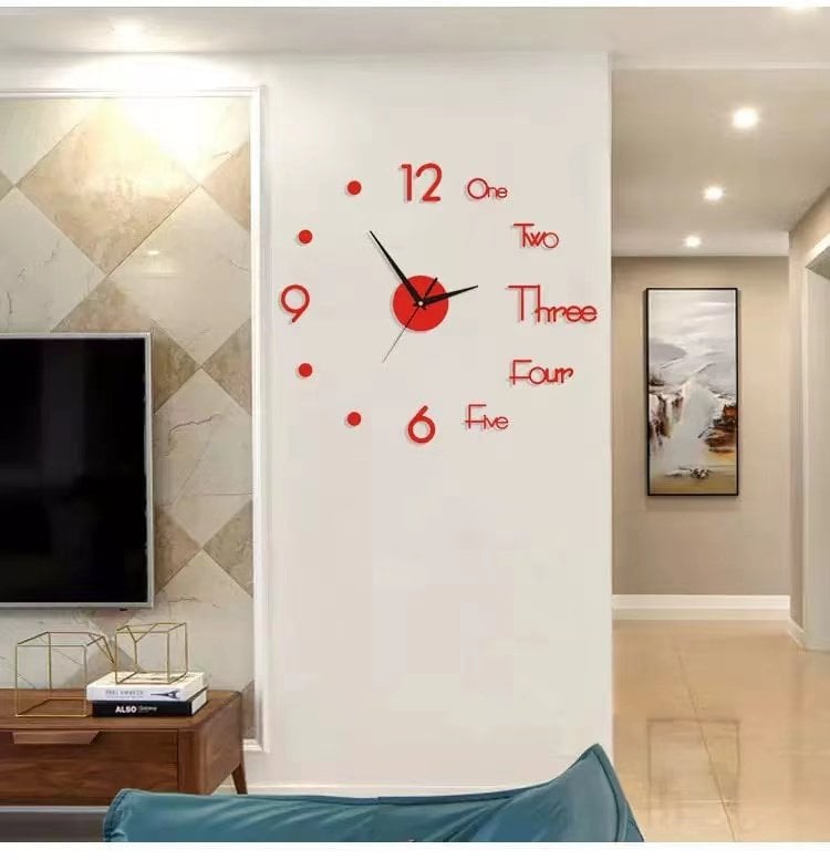 🔥MODERN DIY PUNCH-FREE WALL CLOCK