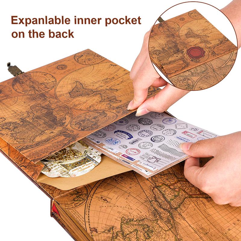 ❤️📚  Retro Style Embossed Letter Cover, Perfect for Travel & Memories