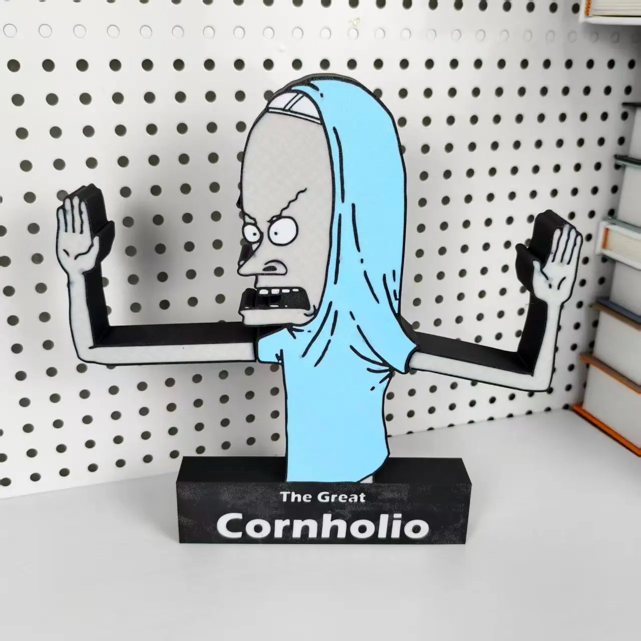 Cornholio TP Holder for Bathroom Decor, 90s Pop Culture Beavis and Butt-Head