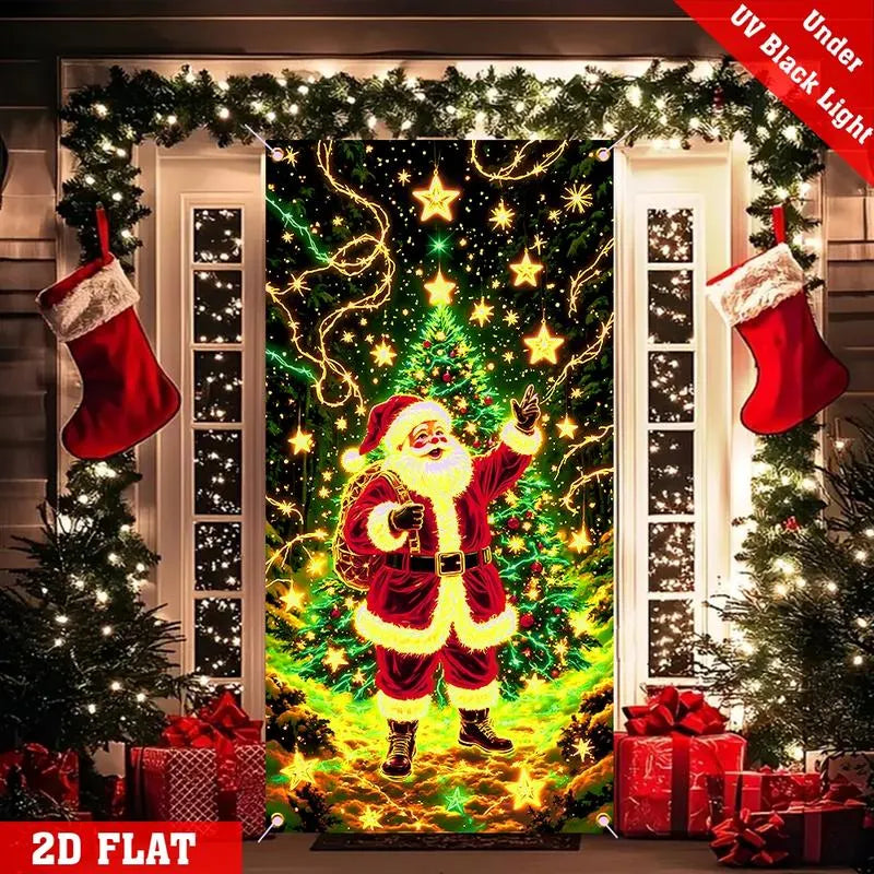 🎄Christmas Door Cover For Instant Holiday Decor