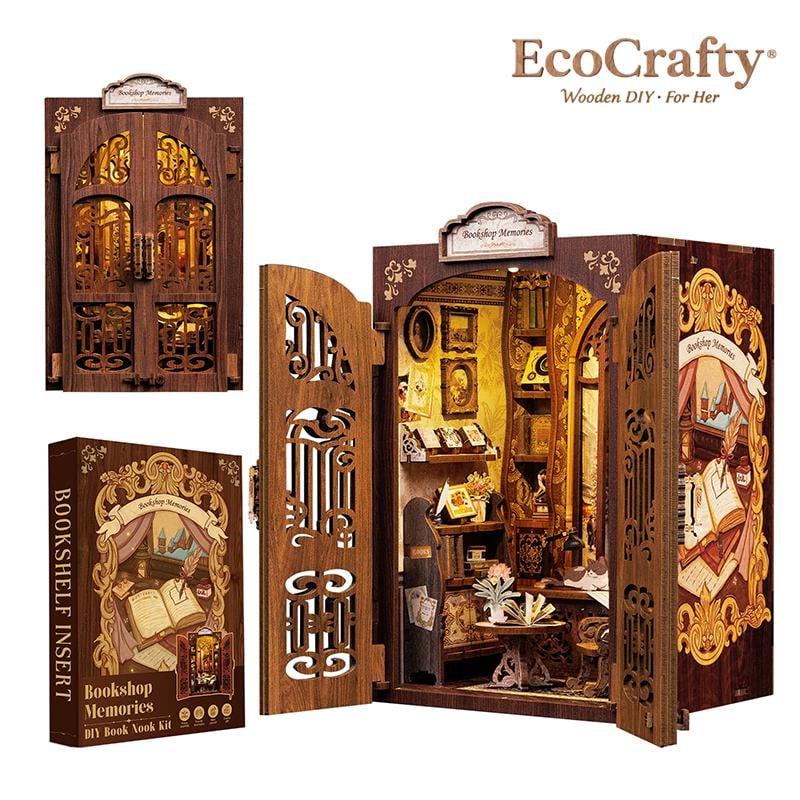 Exclusive Offer💥Owl Bookstore DIY Miniature Booknook Wooden Furniture Kit