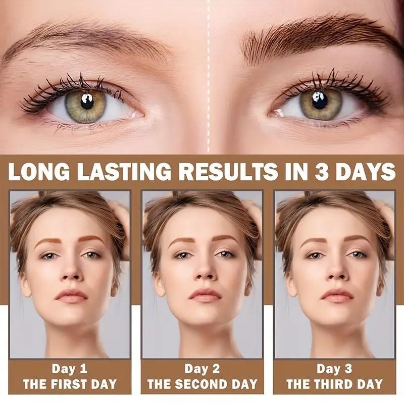 Easy Peel-Off Eyebrow Gel - Waterproof & Sweatproof, Film Forming, Medium Coverage for All Skin Types