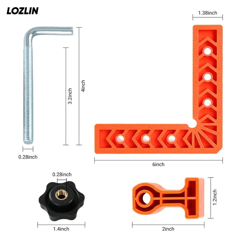 🔥🌟📐 4PCS Right Angle Clamp Kit
