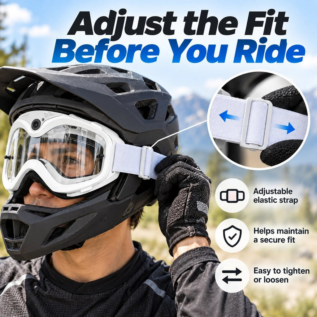 🔥 Wide-View Cycling Goggles – Wind & Dust Protection for Outdoor Riding