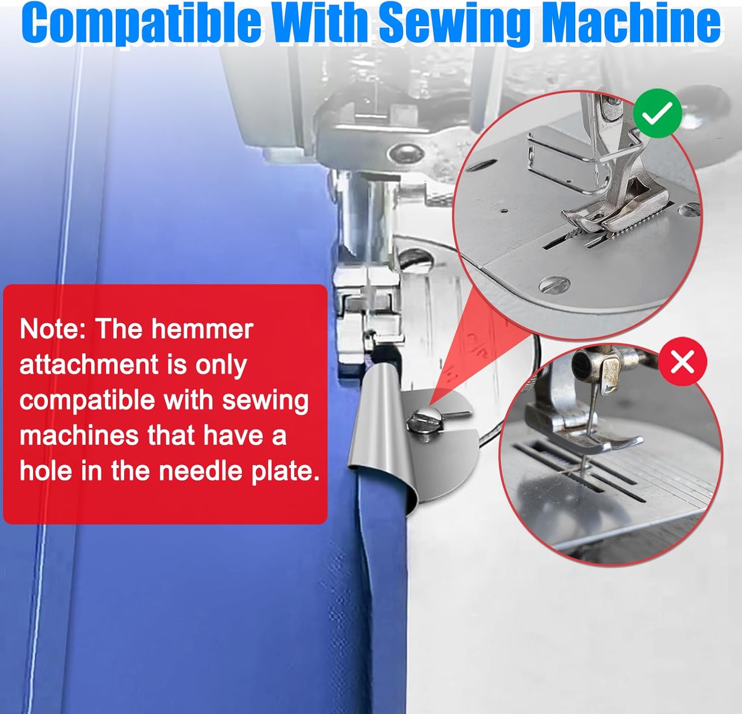 🔥HOT SALE🔥8 PCS Stainless Steel Rolled Hemmer Foot Set | 3mm-10mm Sewing Hemming Guide