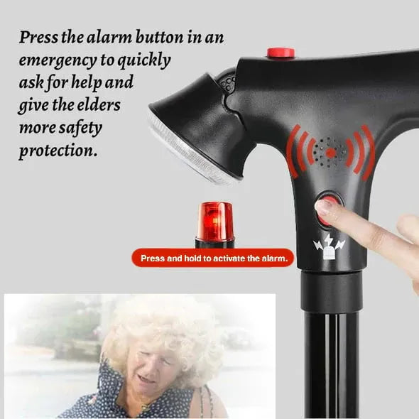 ⏰Multifunctional Folding Elderly Cane