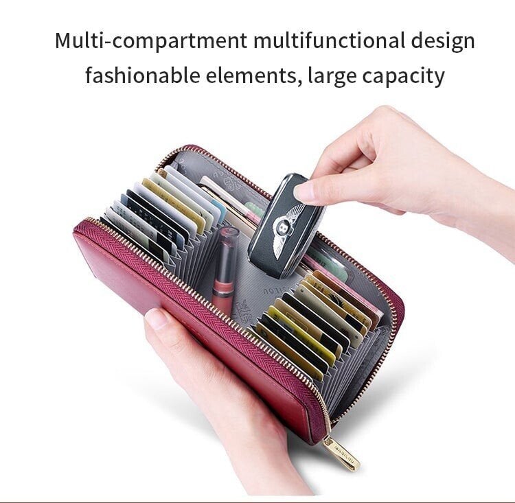 🔥Unisex Anti-Credit Card Fraud Multi-compartment Wallet