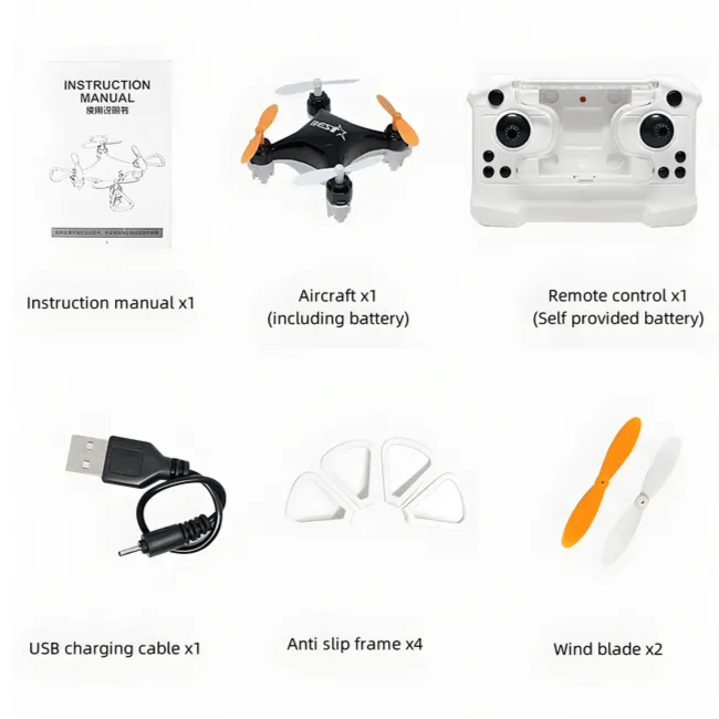 🎄All-Ages Mini Drone with Easy Stunt Flights & 360° Tricks - Perfect Beginner-Friendly Flyer!