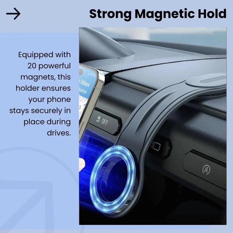 360° Bendable Magnetic Car Phone Mount