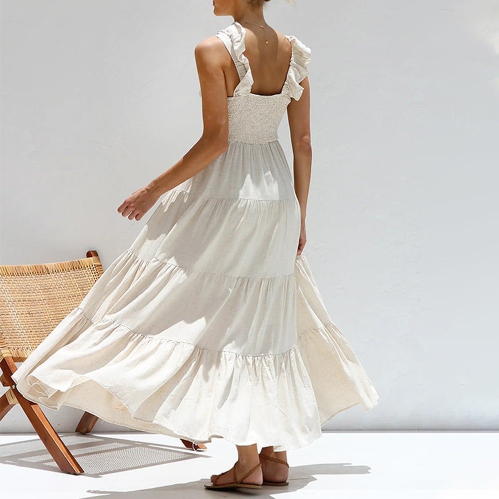 Elegant Maxi Dress With Ruffles