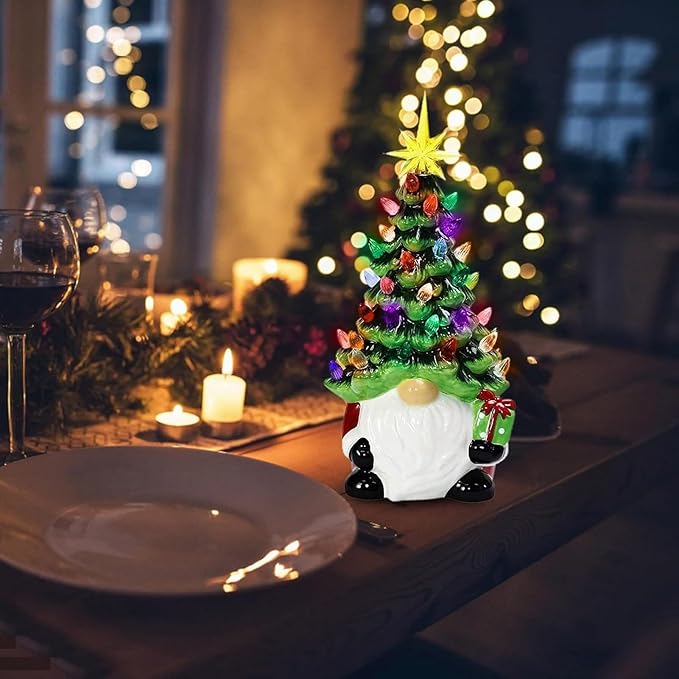 Christmas dwarf decoration with light