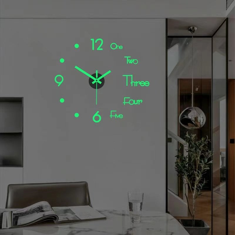 🔥MODERN DIY PUNCH-FREE WALL CLOCK
