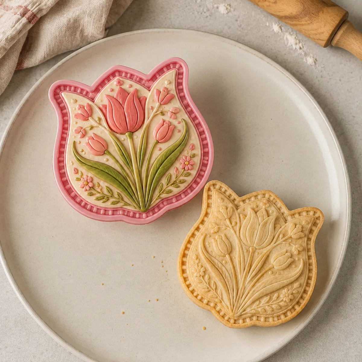 ⏳🌸 8-Design Spring Garden Mini Pie Mold Collection | Reusable Embossed Molds for Shaping Detailed Bee, Butterfly, Ladybug, Sunflower, Cottage & More