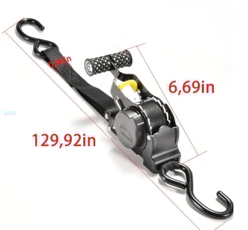 🔥 Retractable Auto Ratchet Strap