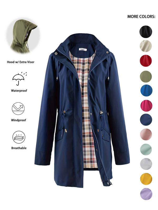 🔥Womens Chic. Lightweight. Waterproof Jacket🍃-Unleash Style and Durability in Any Storm!