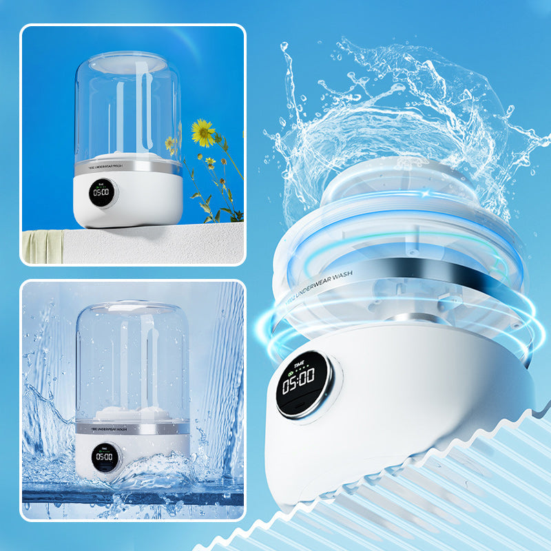 🔥😍Portable Rechargeable Mini Washing Machine for Underwear!