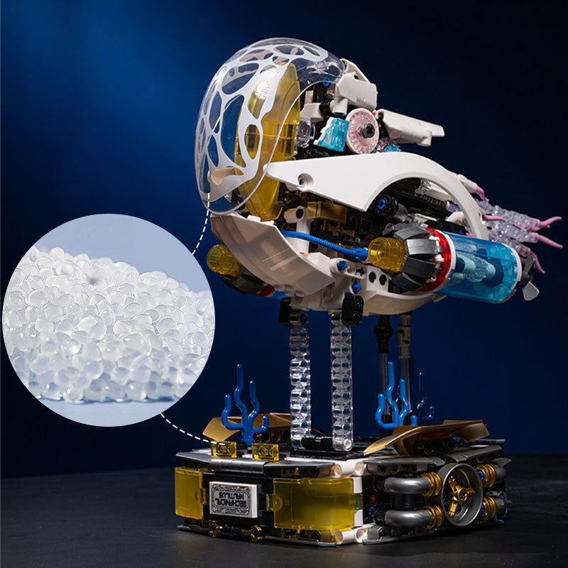 🦑🔧Mechanical Nautilus Assembled Building Block Ornament Toy