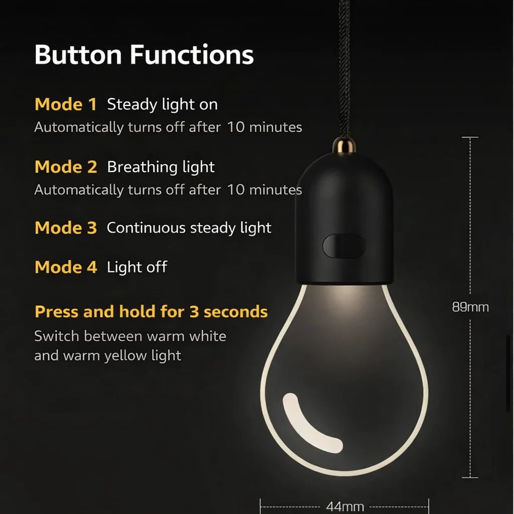 LumiBulb Small Light Bulb Car Charms
