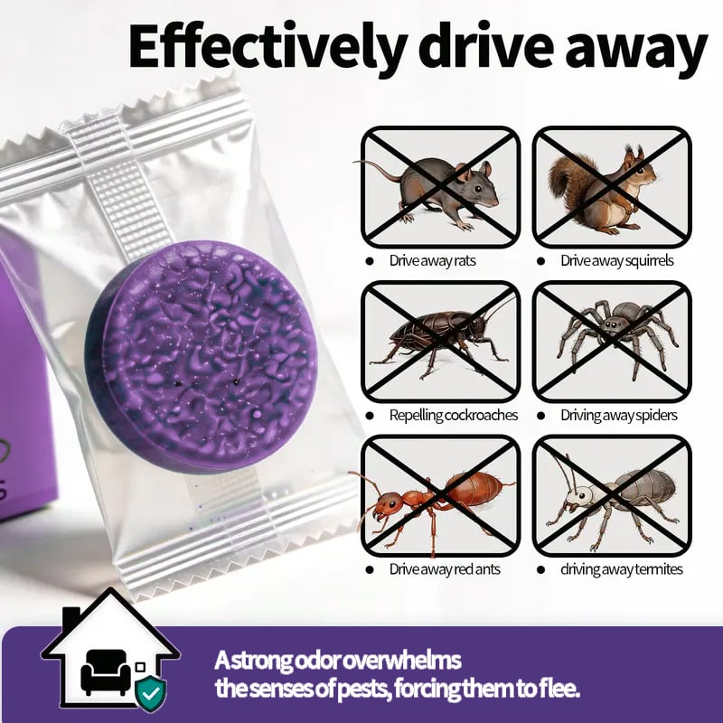 💖12-Pack Rodent Repellent Balls for Home Kitchen Effective Pest Control Solution