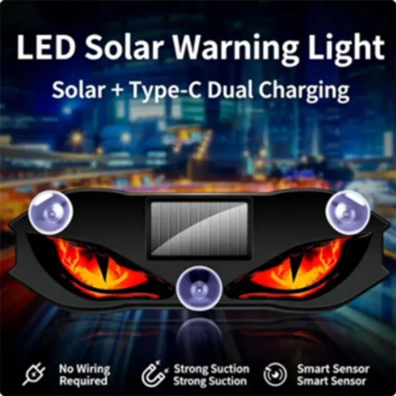 🎉🚗Solar-powered, weatherproof, automatic activation at dark – for more safety on the roadside. 🔥