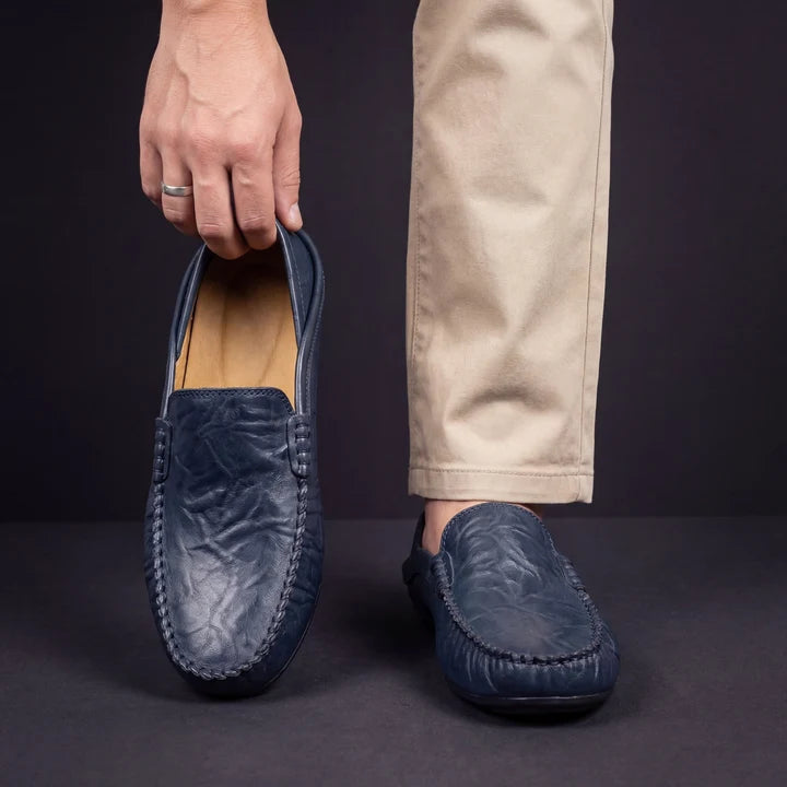 ❄️👞Heren Leren Loafers – Comfortabele Instappers met Klassieke Look voor Werk, Autorijden en Dagelijks Gebruik