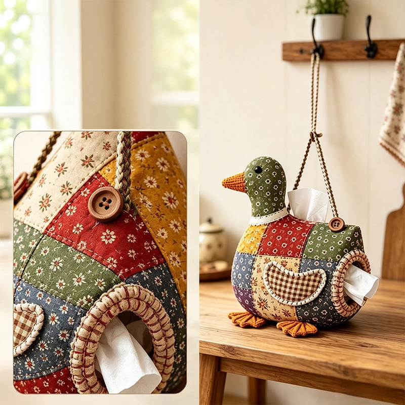 DIY animal tissue holder – sew, hang, and brighten any space!