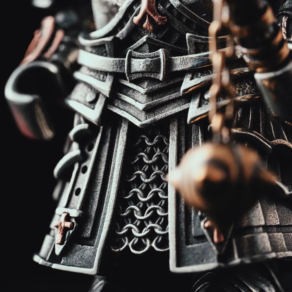 🔥-Crusader Figurine, Magnetic Action Figure, Metal Model Kit, Medieval Knight Statue