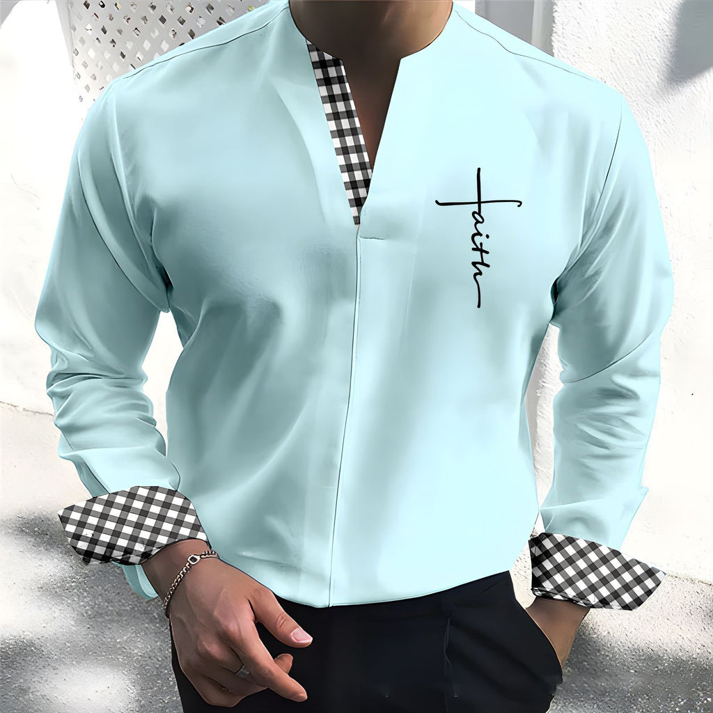 Men's Shirt Plaid / Check Graphic Prints