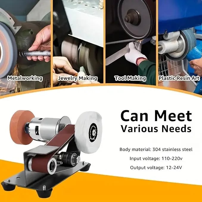 7 Adjustable Speed 15 Degree Belt Sander