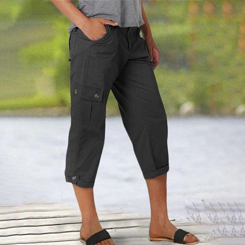 🔥Women's High Elasticity Multi-pocket Casual Shorts