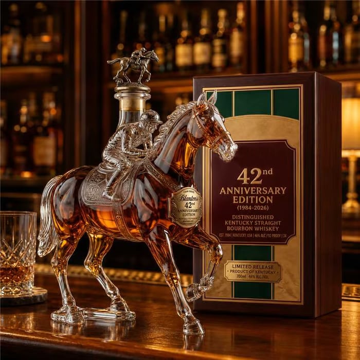 42nd Anniversary Limited Edition Bourbon Whiskey Decanter