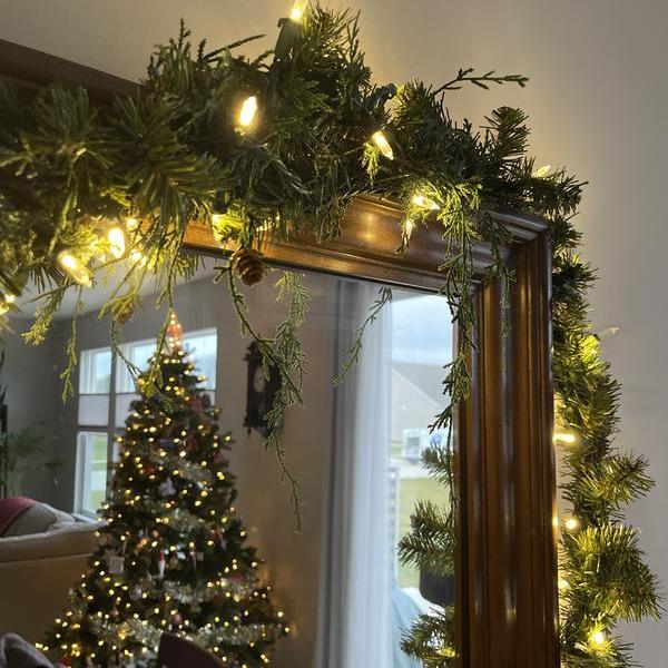 💕Lush Artificial Cedar Garland