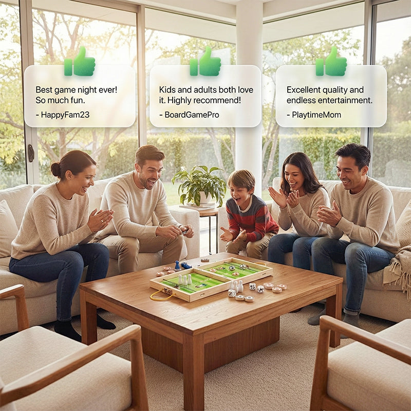 5-in-1 Foldable Wooden Board Game Set