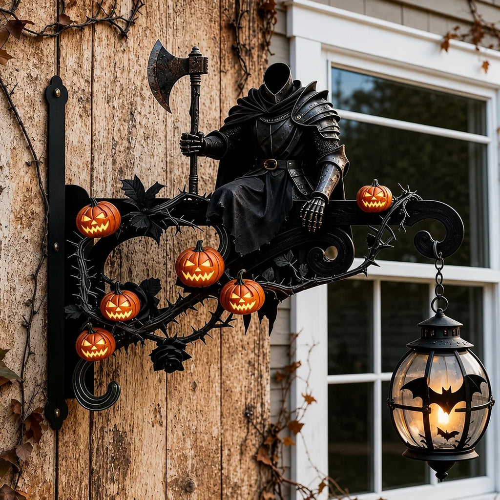 🎉Halloween Decorative Wall Hook - Spooky Outdoor Metal Hanger For Porch & Garden Decor